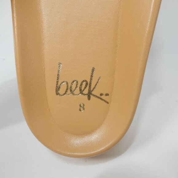 Beek Albatross Platform Flatform Slide Sandal Size 8 Nude Beige Leather NEW $310 - Picture 10 of 15